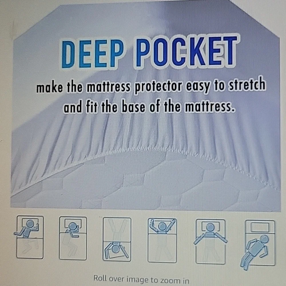 Matbeby Premium Mattress Pad Full Quilted 54x75